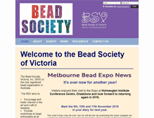 Tablet Screenshot of beadsociety.com.au